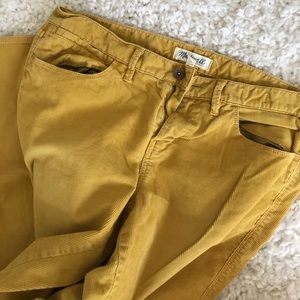Madewell corduroy mustard pants